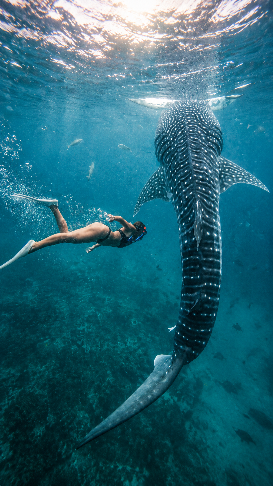 Snorkeling with whale sharks in Oslob