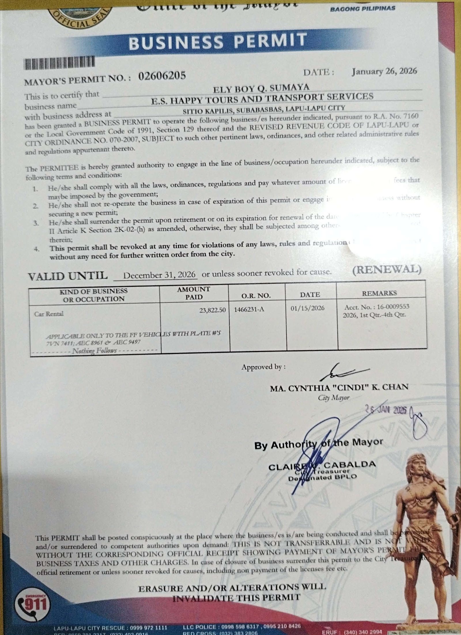 Business permit