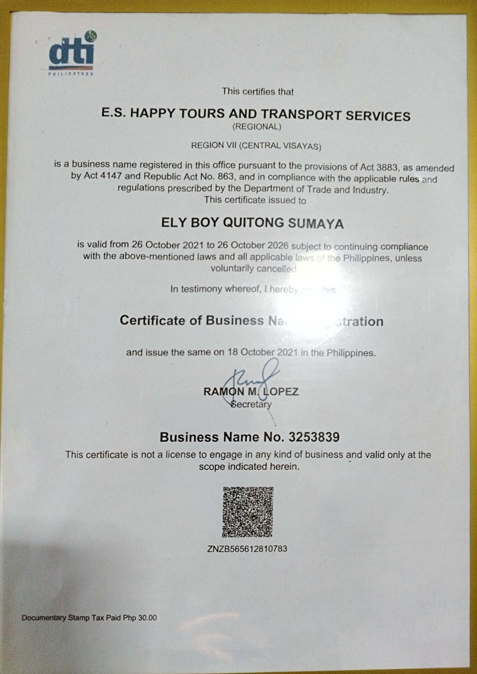 DTI registration
